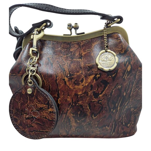 Patricia Nash Animal Abstract 10th Anniversary Edition Leather Crossbody Bag - Picture 2 of 16